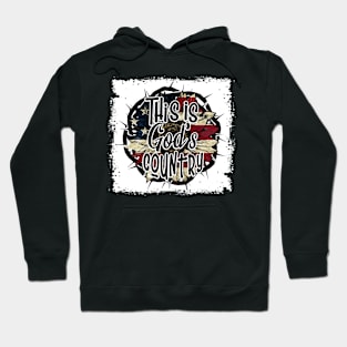 This Is God's USA Country Christian Sunflower American Flag Hoodie